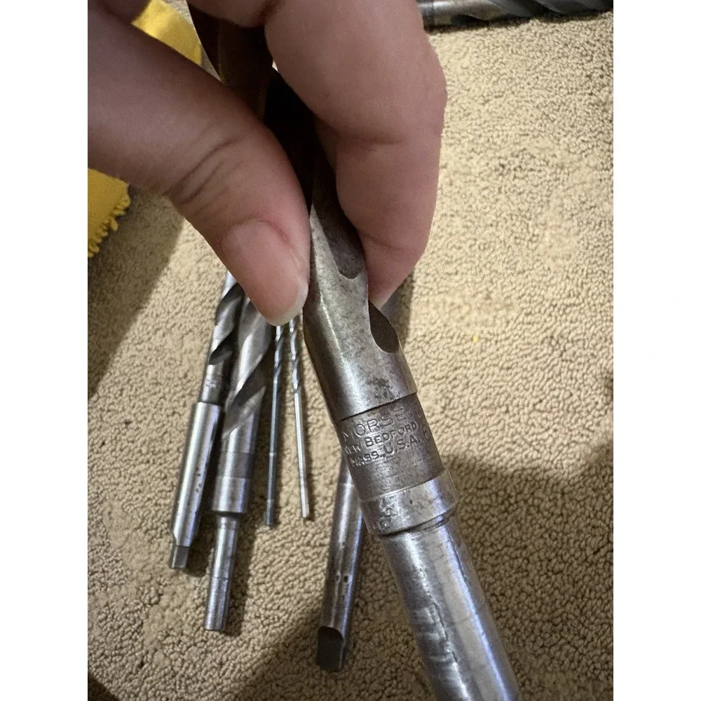 Lot Of‎ 6 MORSE USA TWIST DRILL BIT MORSE TAPER 17/32 47/64 18mm See Pictures